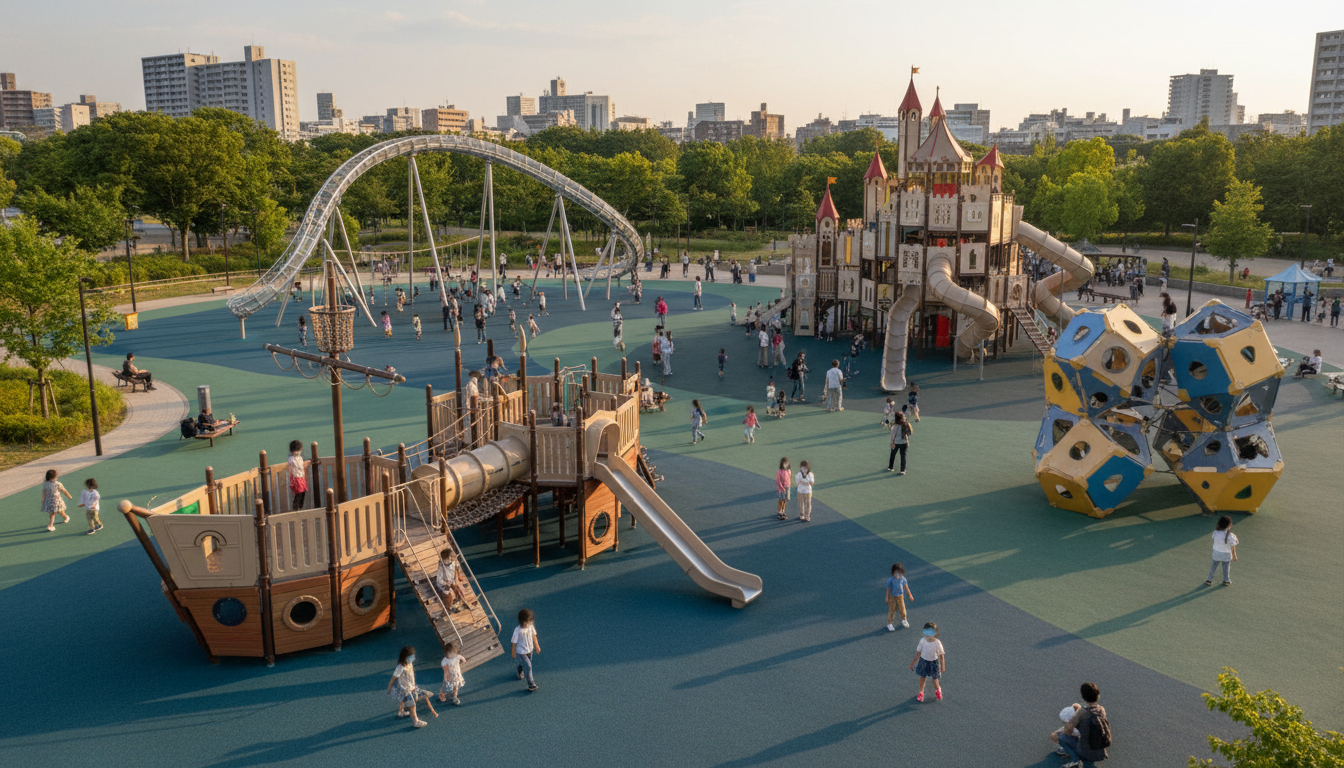 千葉市中央区の大型遊具公園比較表