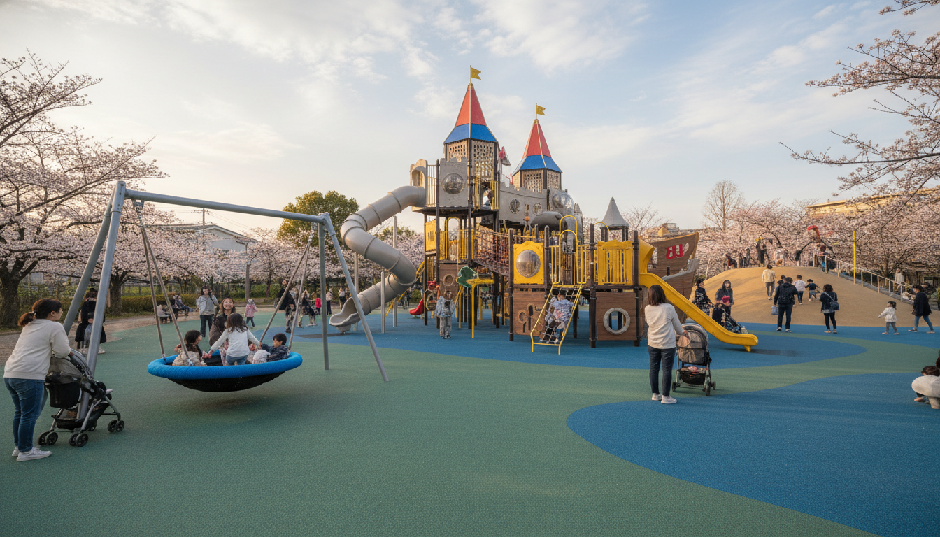 稲毛区の大型遊具公園一覧