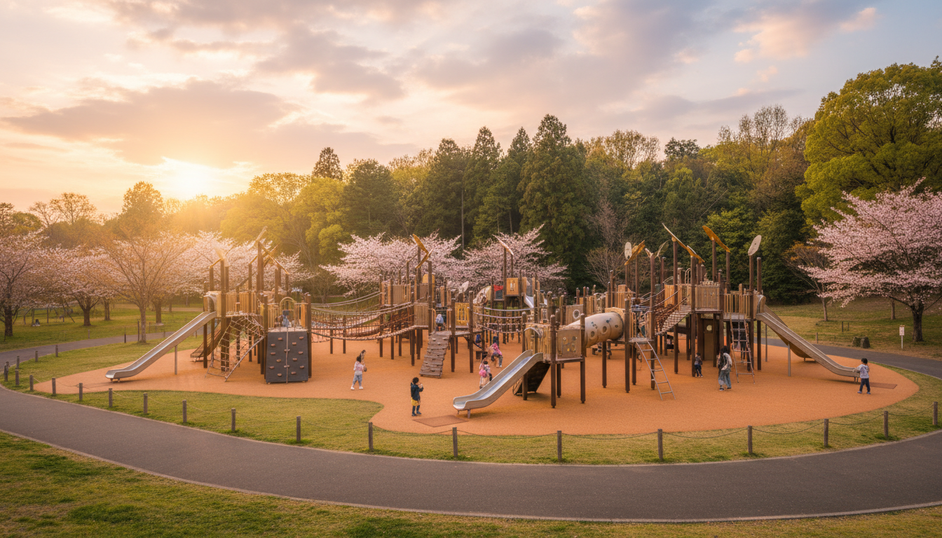 千城台公園の大型遊具詳細
