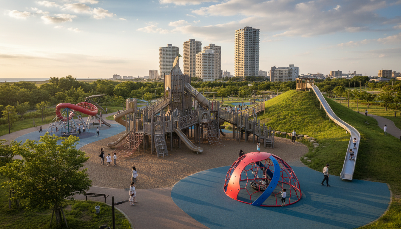 千葉市美浜区に大型遊具公園が多い理由