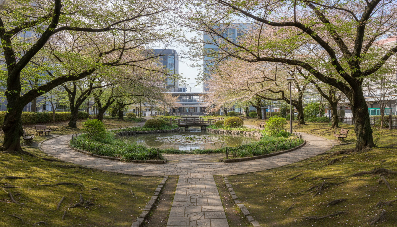 駅近で静かに過ごせる穴場公園