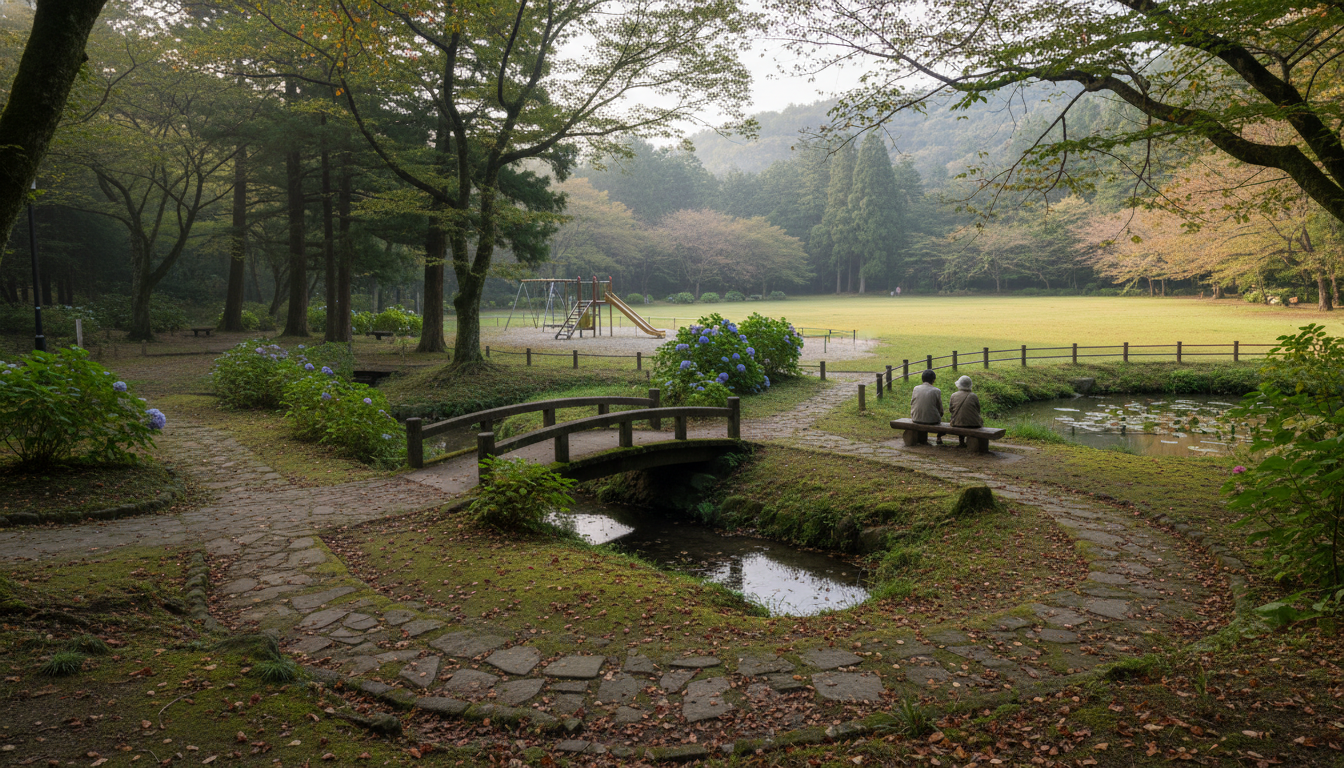 若葉区の公園が静かな理由
